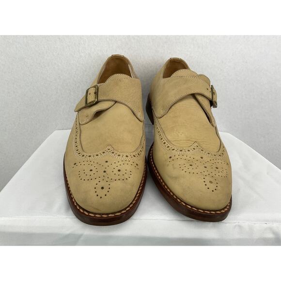 Luca Bossi Brogue Single Monk Strap Men\'s Business Office Shoes 44 (10-10.5) main image 7